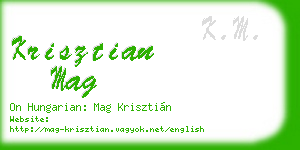 krisztian mag business card